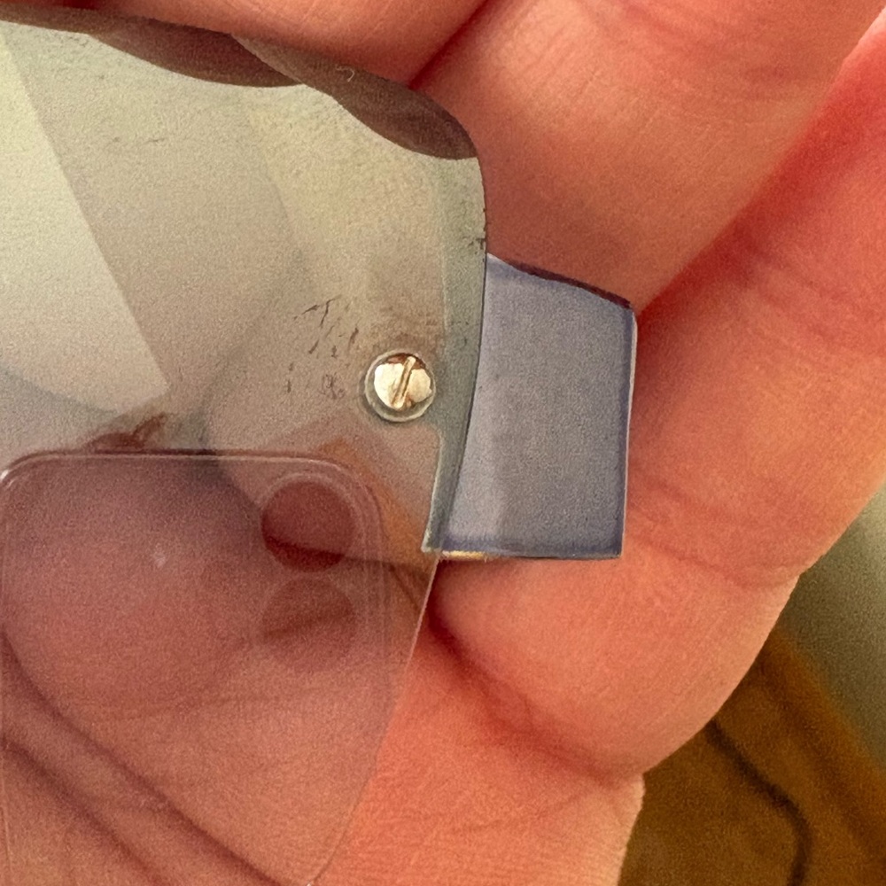 Stylish Blue-Grey Rectangle Frame Sunglasses - image 8